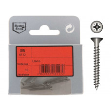SLOTTED FLAT HEAD CHIPBOARD AND WOOD SCREWS DIN 6112